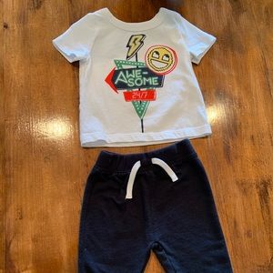 Little boys tee/sweats